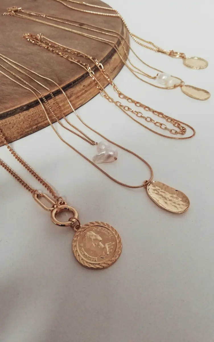 gold layered necklaces
