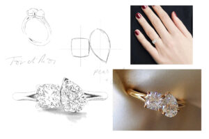 Megan Fox Engagement Rings. Toi et Moi setting