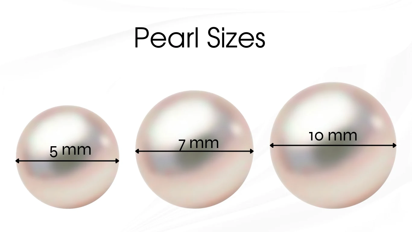 Different Pearl Earring Size 